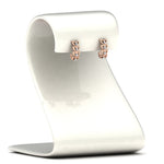 Load image into Gallery viewer, Delicate Diamond Heart Shape J Hoops Earings