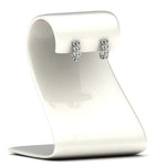 Load image into Gallery viewer, Delicate Diamond Heart Shape J Hoops Earings