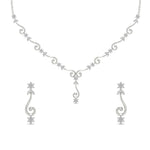 Load image into Gallery viewer, Delicate Diamond Necklace With Earrings
