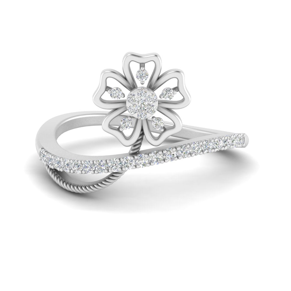 Delicate flower ring deals