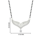 Load image into Gallery viewer, diamond-filigree-tanmaniya-mangalsutra-in-white-gold-mgs9027angle1-nl-wg-hw.jpg?v=1781774657