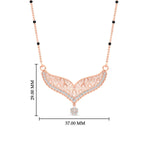 Load image into Gallery viewer, diamond-filigree-tanmaniya-spaced-out-mangalsutra-in-rose-gold-mgs9027angle1-nl-rg-hw.jpg?v=1781774796