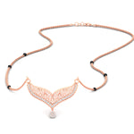Load image into Gallery viewer, diamond-filigree-tanmaniya-spaced-out-mangalsutra-in-rose-gold-mgs9027sleep-nl-rg.jpg?v=1781774796