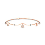 Load image into Gallery viewer, Diamond Teardrop Mangalsutra Bracelet