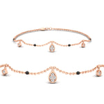 Load image into Gallery viewer, Diamond Teardrop Mangalsutra Bracelet