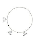 Load image into Gallery viewer, Diamond Teardrop Mangalsutra Bracelet