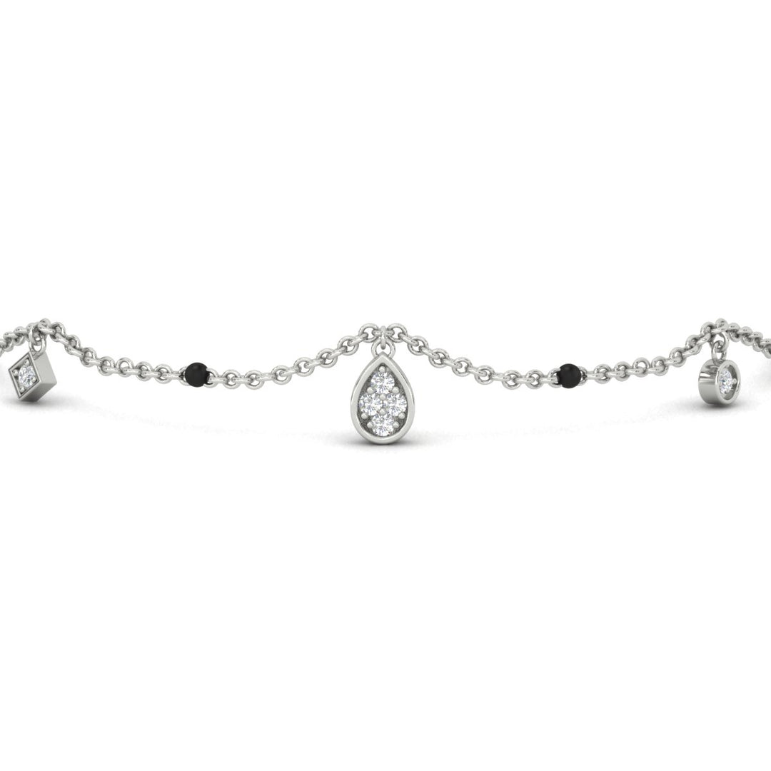 Diamond Teardrop Mangalsutra Bracelet
