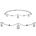 Load image into Gallery viewer, Diamond Teardrop Mangalsutra Bracelet