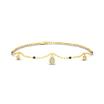 Load image into Gallery viewer, Diamond Teardrop Mangalsutra Bracelet