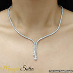 Load image into Gallery viewer, Tennis Eternity Y Diamond Necklace