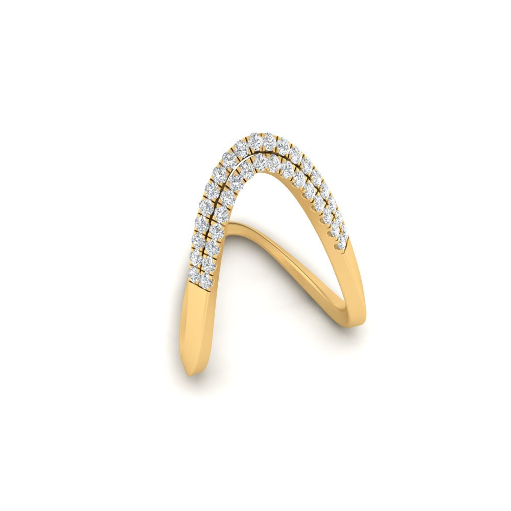 Double Band Vanki Diamond Ring