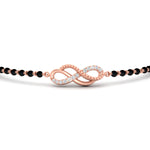Load image into Gallery viewer, Double Infinity Mens Diamond Mangalsutra Bracelet