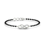 Load image into Gallery viewer, Double Infinity Mens Diamond Mangalsutra Bracelet