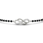 Load image into Gallery viewer, Double Infinity Mens Diamond Mangalsutra Bracelet