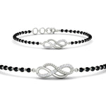 Load image into Gallery viewer, Double Infinity Mens Diamond Mangalsutra Bracelet