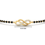 Load image into Gallery viewer, Double Infinity Mens Diamond Mangalsutra Bracelet