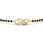 Load image into Gallery viewer, Double Infinity Mens Diamond Mangalsutra Bracelet