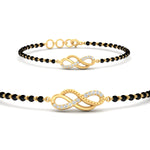 Load image into Gallery viewer, Double Infinity Mens Diamond Mangalsutra Bracelet