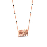 Load image into Gallery viewer, double-thali-with-delicate-black-beads-mangalsutra-in-rose-gold-mgs11684angle3-nl-rg