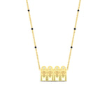 Load image into Gallery viewer, double-thali-with-delicate-black-beads-mangalsutra-in-yellow-gold-mgs11684angle1-nl-yg
