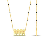 Load image into Gallery viewer, double-thali-with-delicate-black-beads-mangalsutra-in-yellow-gold-mgs11684angle2-nl-yg