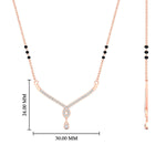 Load image into Gallery viewer, Simple Diamond Pendant Mangalsutra
