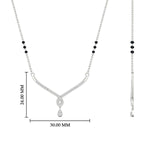 Load image into Gallery viewer, Simple Diamond Pendant Mangalsutra