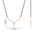 Load image into Gallery viewer, Simple Diamond Pendant Mangalsutra