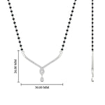 Load image into Gallery viewer, Simple Diamond Pendant Mangalsutra
