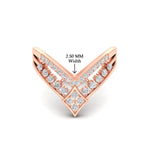 Load image into Gallery viewer, Double Row Crown Chevron Diamond Vanki Ring