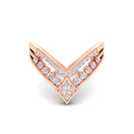 Load image into Gallery viewer, Double Row Crown Chevron Diamond Vanki Ring