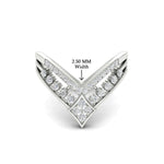 Load image into Gallery viewer, Double Row Crown Chevron Diamond Vanki Ring