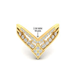 Load image into Gallery viewer, Double Row Crown Chevron Diamond Vanki Ring