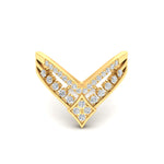 Load image into Gallery viewer, Double Row Crown Chevron Diamond Vanki Ring
