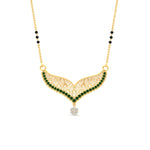 Load image into Gallery viewer, emerald-filigree-tanmaniya-3-black-beads-mangalsutra-in-yellow-gold-mgs9027gemgrangle1-nl-yg.jpg?v=1781780099