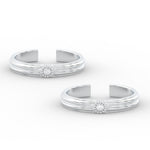 Load image into Gallery viewer, enchanting-floral-design-toe-ring-in-sterling-silver-mgs11451angle3-nl-wg