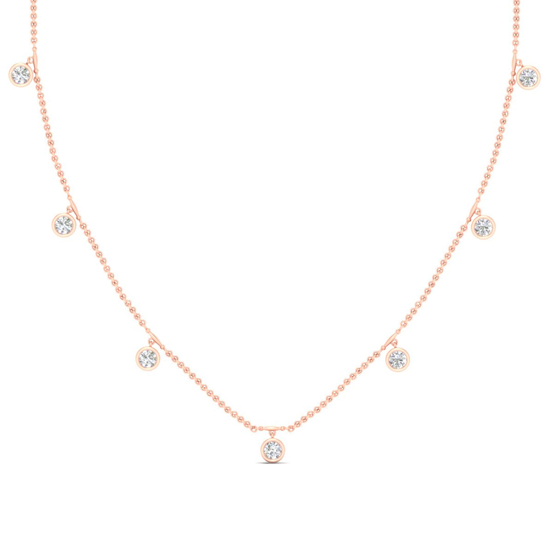 Floating Diamond Station Mangalsutra