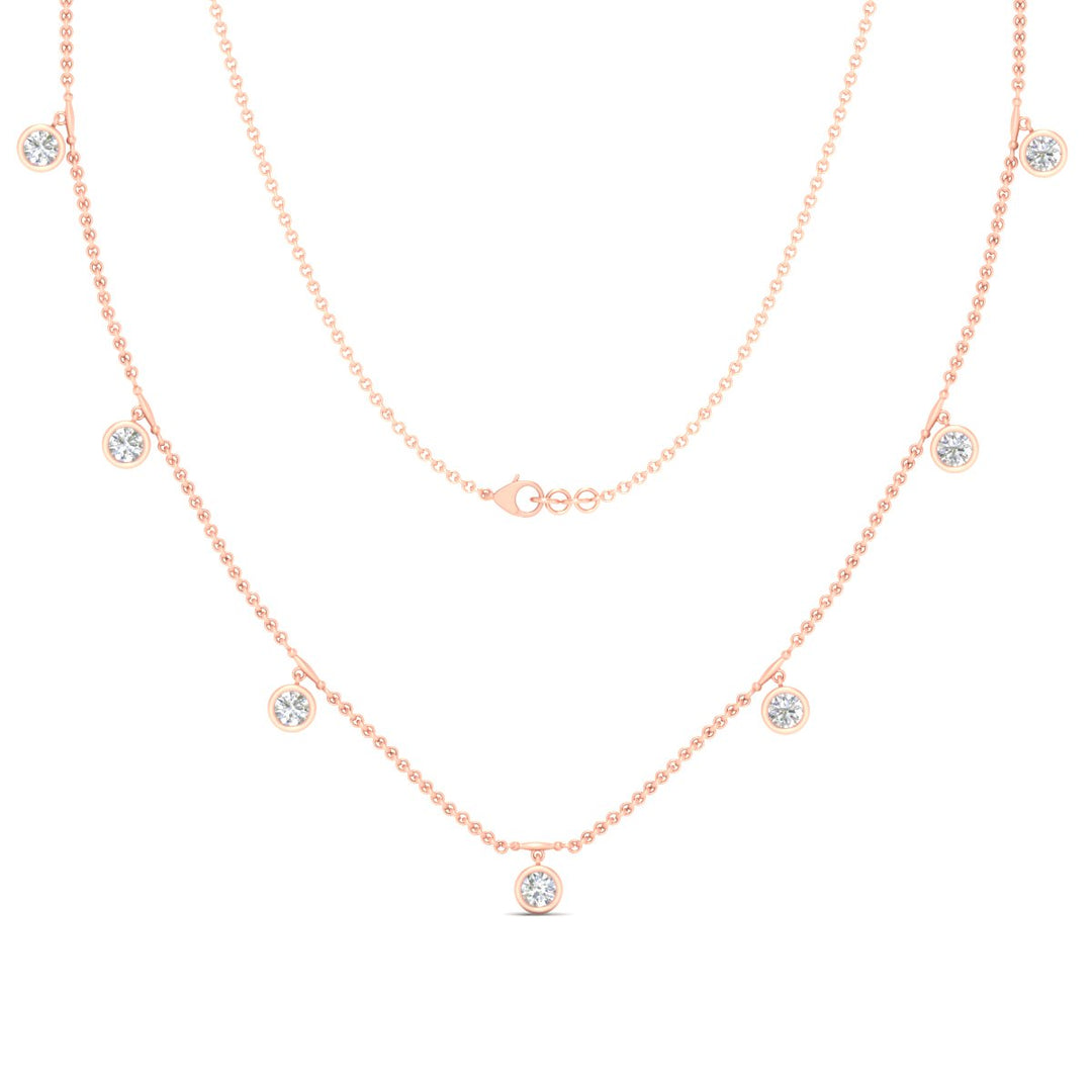 Floating Diamond Station Mangalsutra