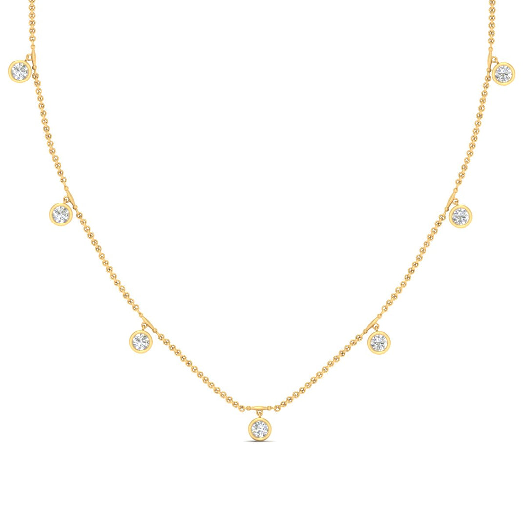 Floating Diamond Station Mangalsutra