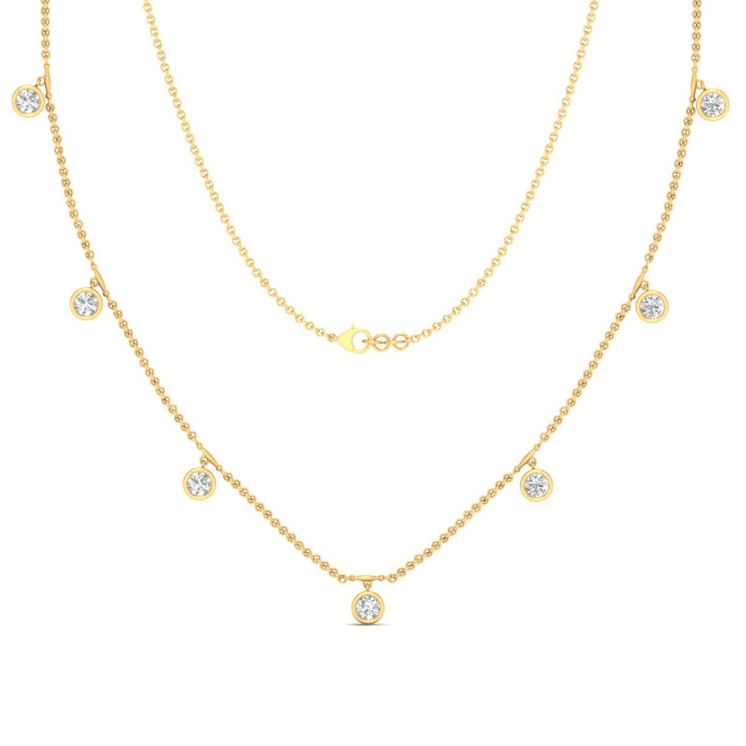 Floating Diamond Station Mangalsutra