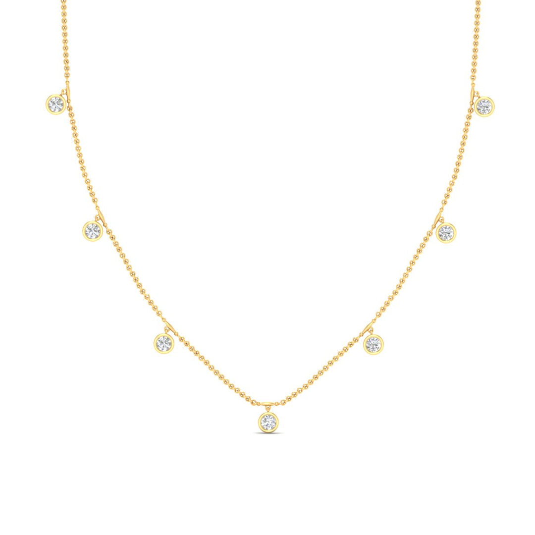 Floating Diamond Station Mangalsutra