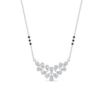 Load image into Gallery viewer, floral-cluster-pear-diamond-3-beads-mangalsutra-pendant-in-white-gold-mgs10826angle1-nl-wg.jpg?v=1790249563