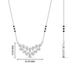 Load image into Gallery viewer, floral-cluster-pear-diamond-3-beads-mangalsutra-pendant-in-white-gold-mgs10826angle2-nl-wg-hw.jpg?v=1790249562