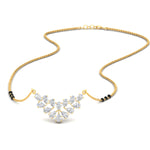 Load image into Gallery viewer, floral-cluster-pear-diamond-3-beads-mangalsutra-pendant-in-yellow-gold-mgs10826sleep-nl-yg.jpg?v=1790249562