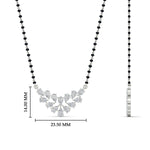 Load image into Gallery viewer, floral-cluster-pear-diamond-mangalsutra-pendant-in-white-gold-mgs10826angle2-nl-wg-hw.jpg?v=1790249468
