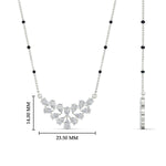 Load image into Gallery viewer, floral-cluster-pear-diamond-spaced-out-mangalsutra-pendant-in-white-gold-mgs10826angle2-nl-wg-hw.jpg?v=1790249381