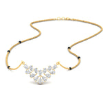 Load image into Gallery viewer, floral-cluster-pear-diamond-spaced-out-mangalsutra-pendant-in-yellow-gold-mgs10826sleep-nl-yg.jpg?v=1790249381