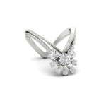 Load image into Gallery viewer, Floral Cluster Round Cut Diamond Vanki Ring