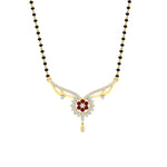 Load image into Gallery viewer, floral-cluster-ruby-mangalsutra-necklace-in-yellow-gold-mgs9105grudrangle1-nl-yg.jpg?v=1788930502