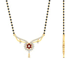 Load image into Gallery viewer, floral-cluster-ruby-mangalsutra-necklace-in-yellow-gold-mgs9105grudrangle2-nl-yg.jpg?v=1788930502